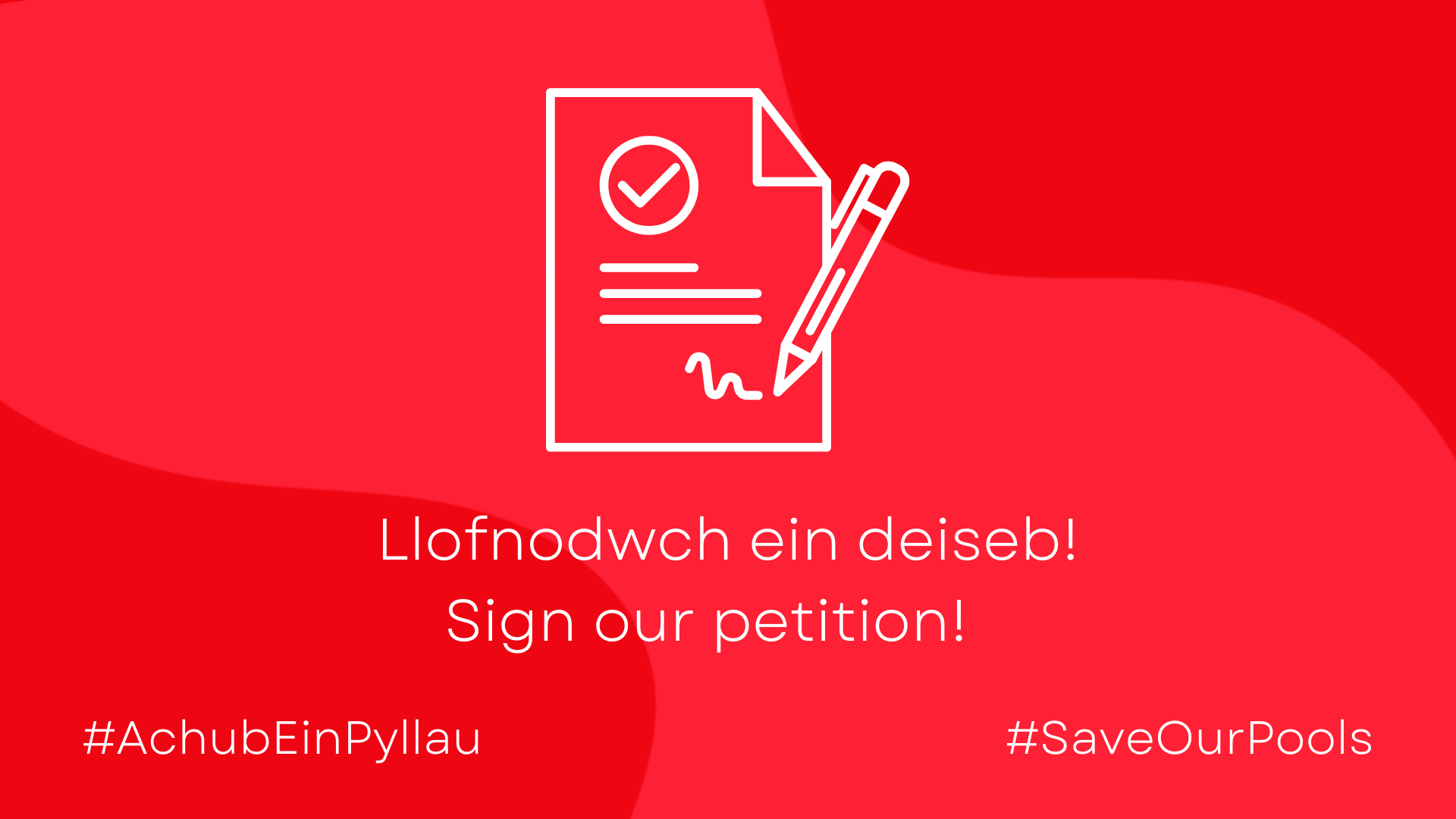 Save our Pools, Sign our petition